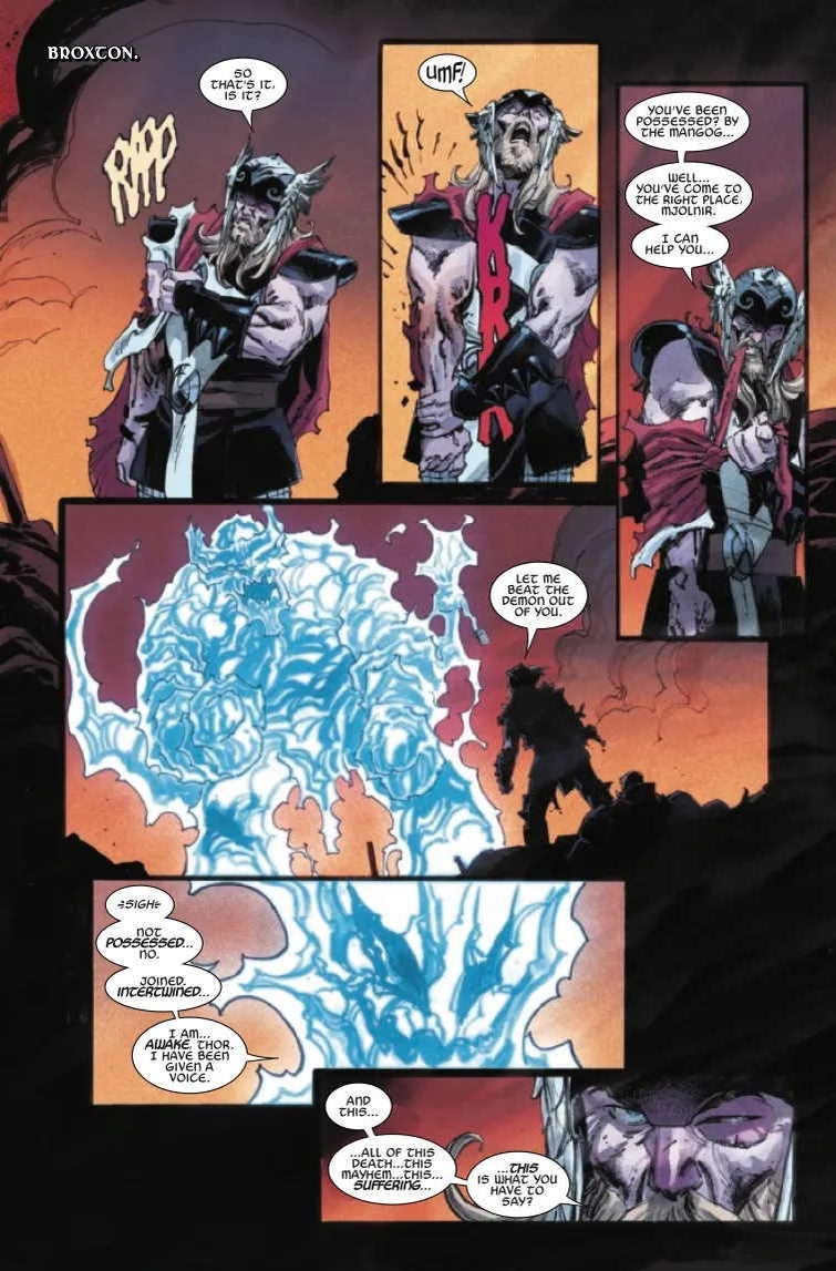 Thor Fights Against Mjolnir in New Marvel Preview