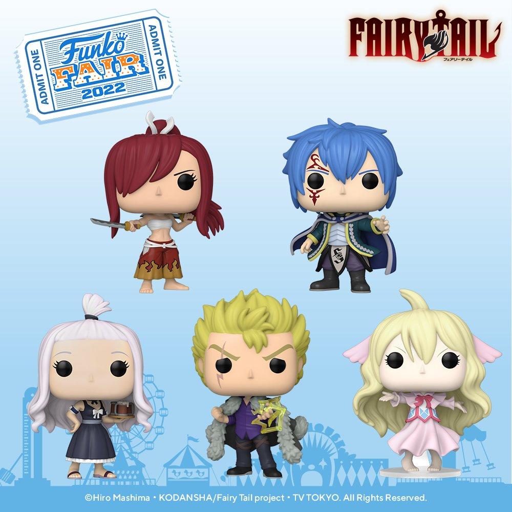 Fairy Tail Funko Pops at Funko Fair 2022