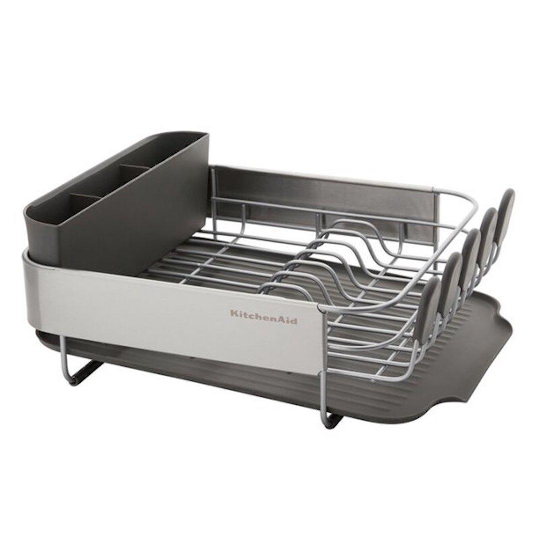 KitchenAid stainless steel wrap compact dish rack