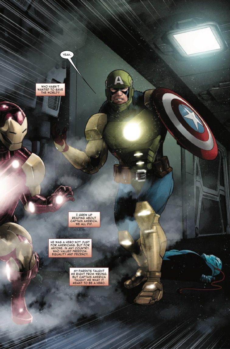 captain america iron man suit comics