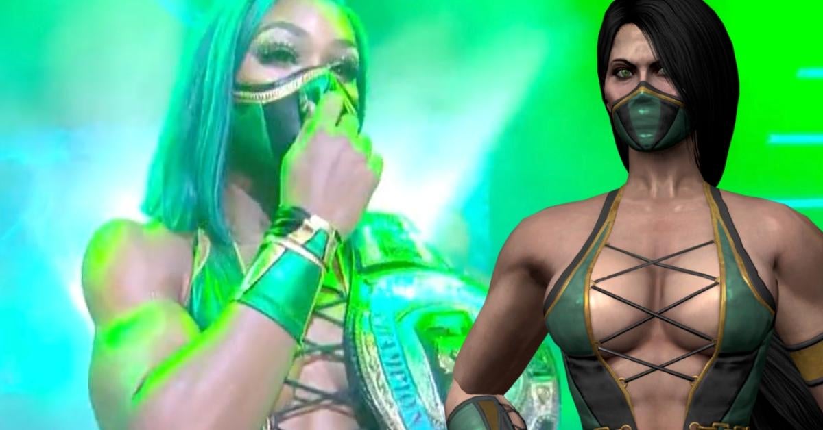 AEW Revolution Jade Cargill Shows Off Mortal Kombat Gear