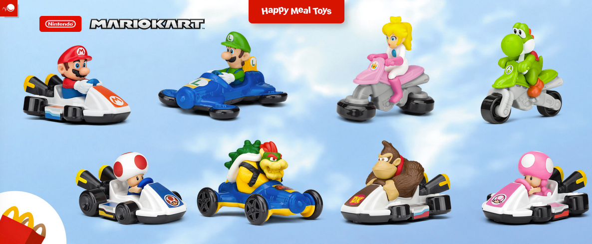 2022 McDONALD'S Mario Kart Nintendo Happy Meal Toys or Set