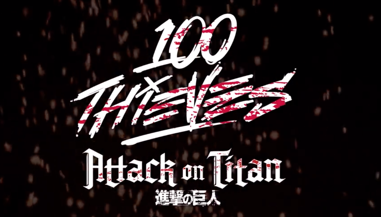 100 Thieves X Attack On Titan Collection Is Coming