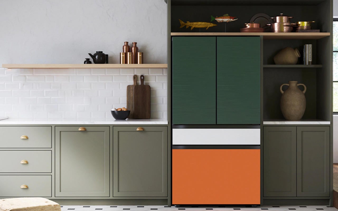 Samsung Bespoke refrigerators can be customized with different colors