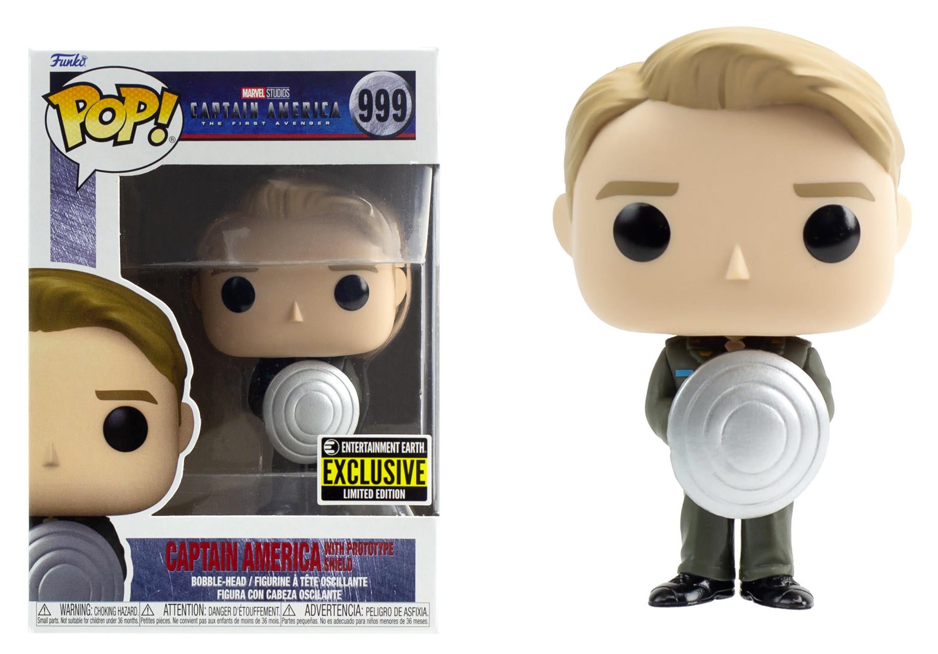 captain america with shield funko pop