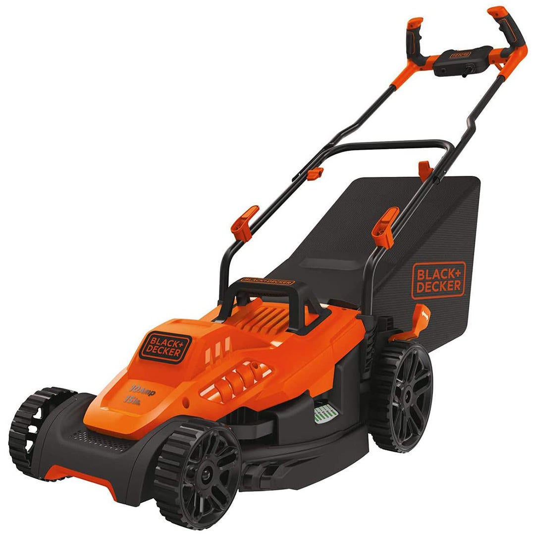 Black + Decker 15" electric corded lawn mower with bike handle (20 V)