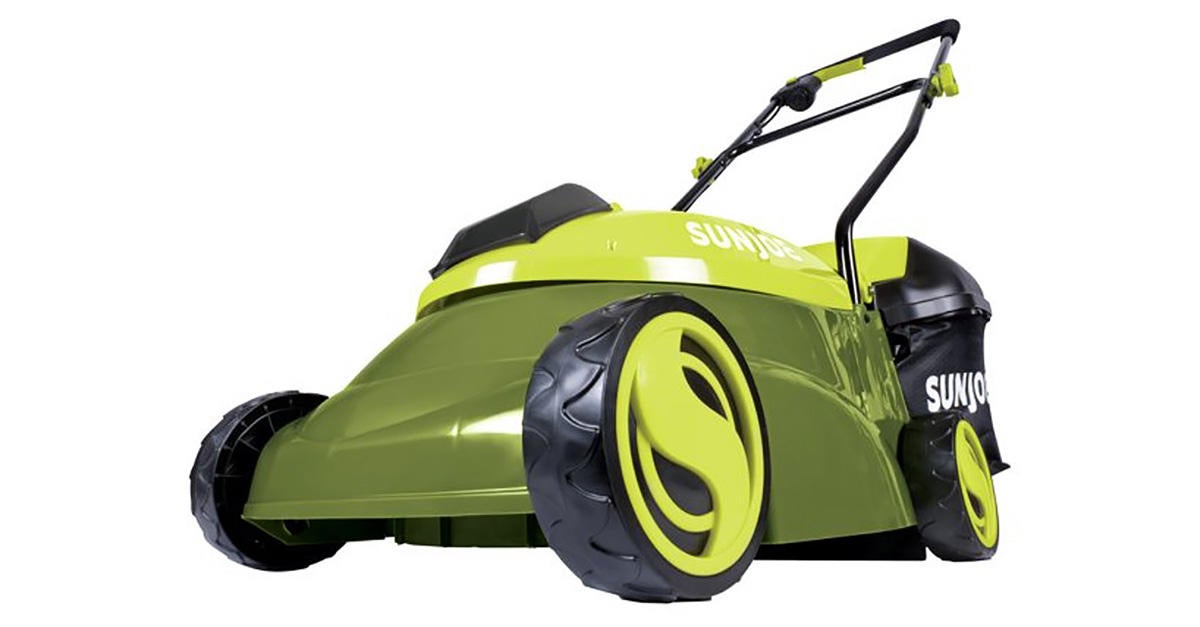Sun Joe electric lawnmowers are becoming more popular with rising gas prices