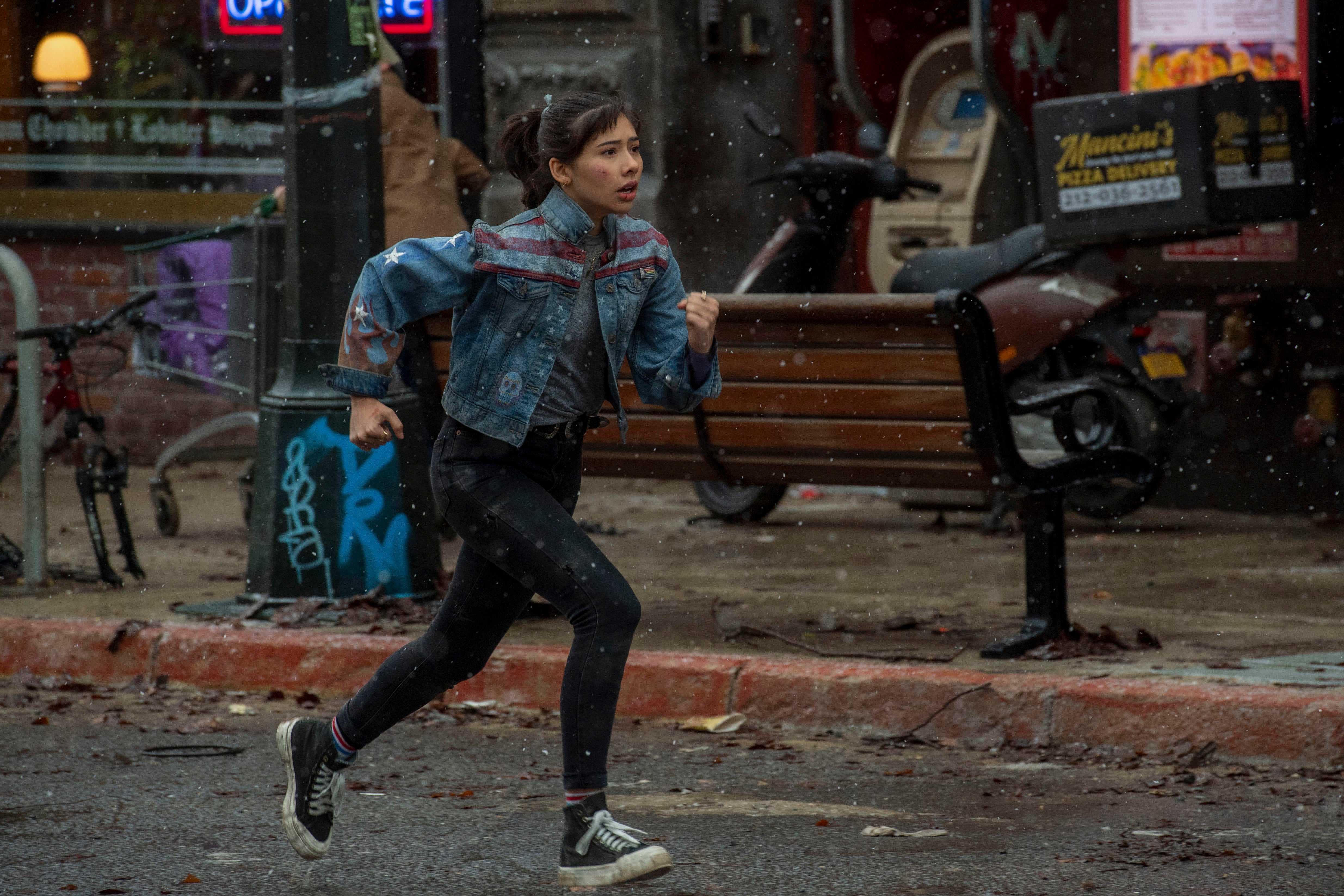 Xochitl Gomez como America Chavez em Doutor Estranho no Multiverso da Loucura