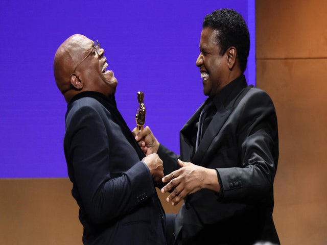 Oscars 2022: Nobody Was Happier for Samuel L. Jackson's Honorary Oscar Than Denzel Washington