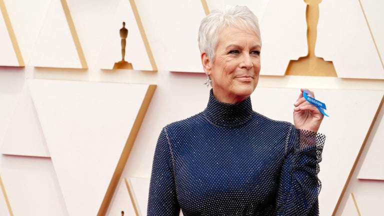 Why Jamie Lee Curtis Wore a Blue Ribbon on the Red Carpet