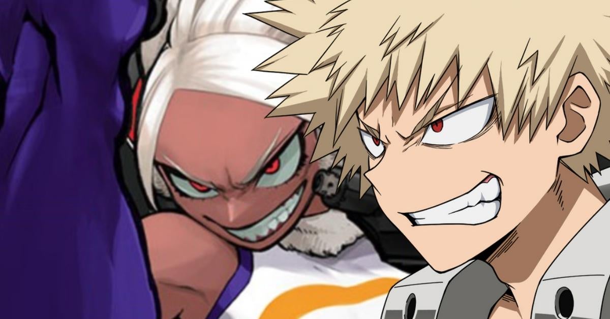 My Hero Academia Poster Shows Off Bakugo and Mirko Team Up