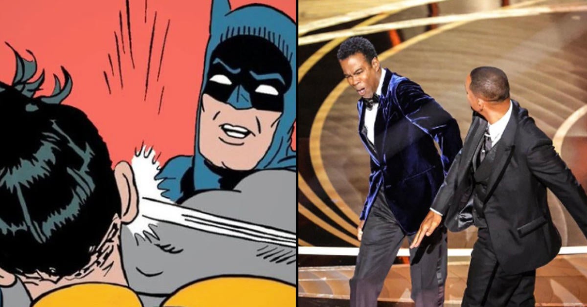 Will Smith Slapping Chris Rock Draws Comparisons To Batman And Robin Meme