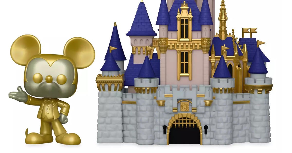 Walt Disney World 50th Anniversary Gold Mickey Mouse Castle Funko Pop Town  Exclusive Is On Sale Now