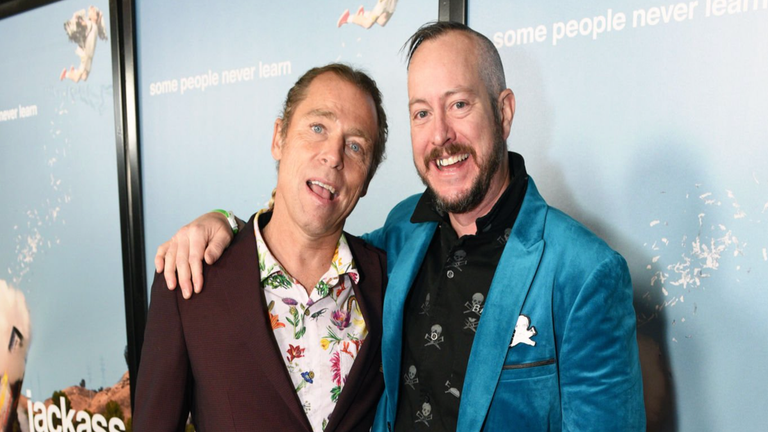 'Jackass Forever' Stars Danger Ehren and Dave England Reveal If Friendship Survived Pogo Stick Cup Test Stunt (Exclusive)