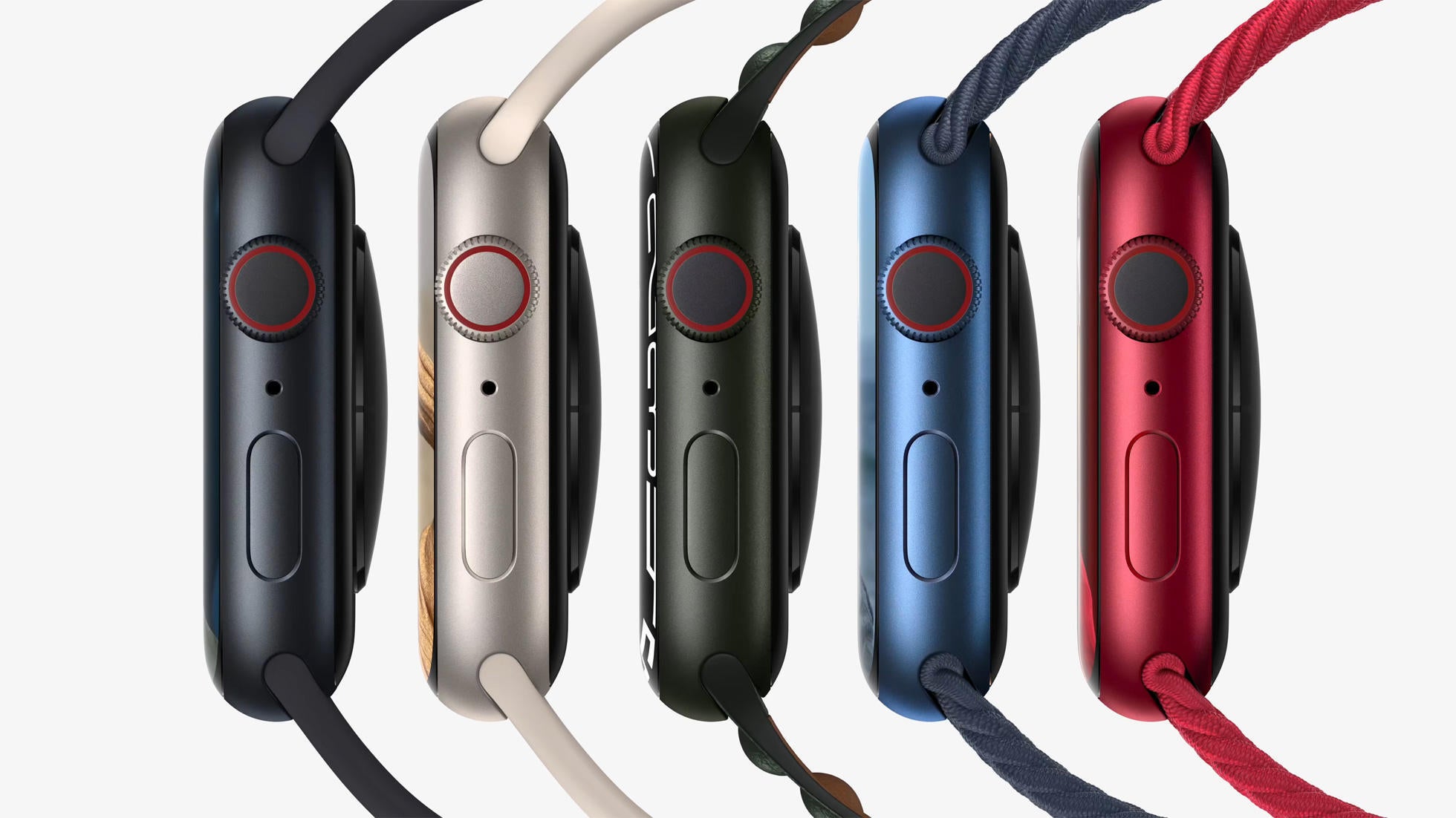 Apple Watch series 7 in five colors Apple Watch series 7 in five colors