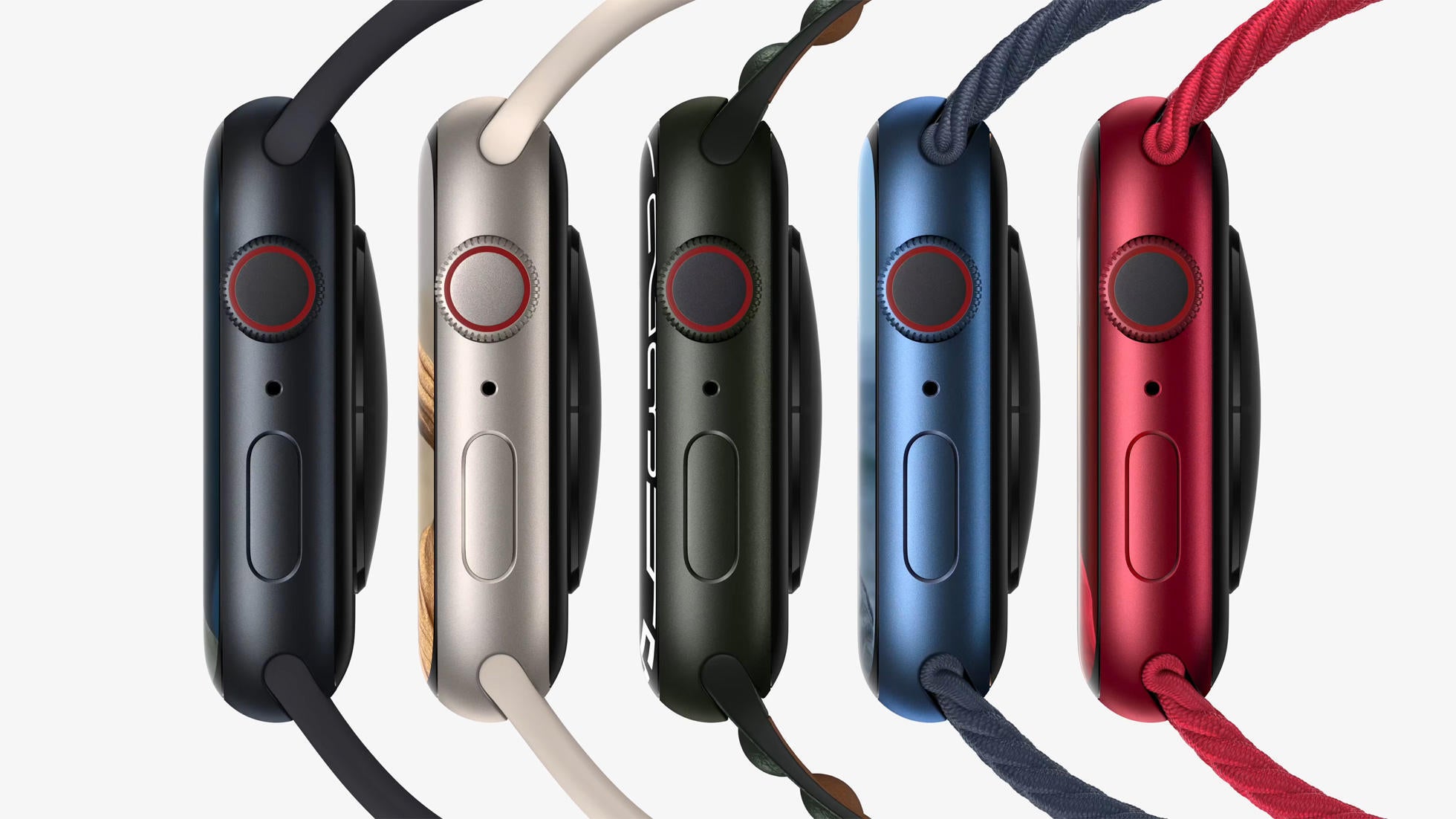 Apple Watch series 7 in five colors