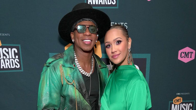 Jimmie Allen and Wife Alexis Gale Kiss in Sweet CMT Awards Red Carpet Moment