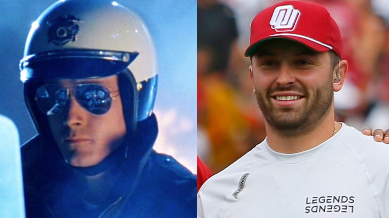Baker Mayfield's Triumphant Oklahoma Statue Earns Comparisons to 'Terminator 2' Character