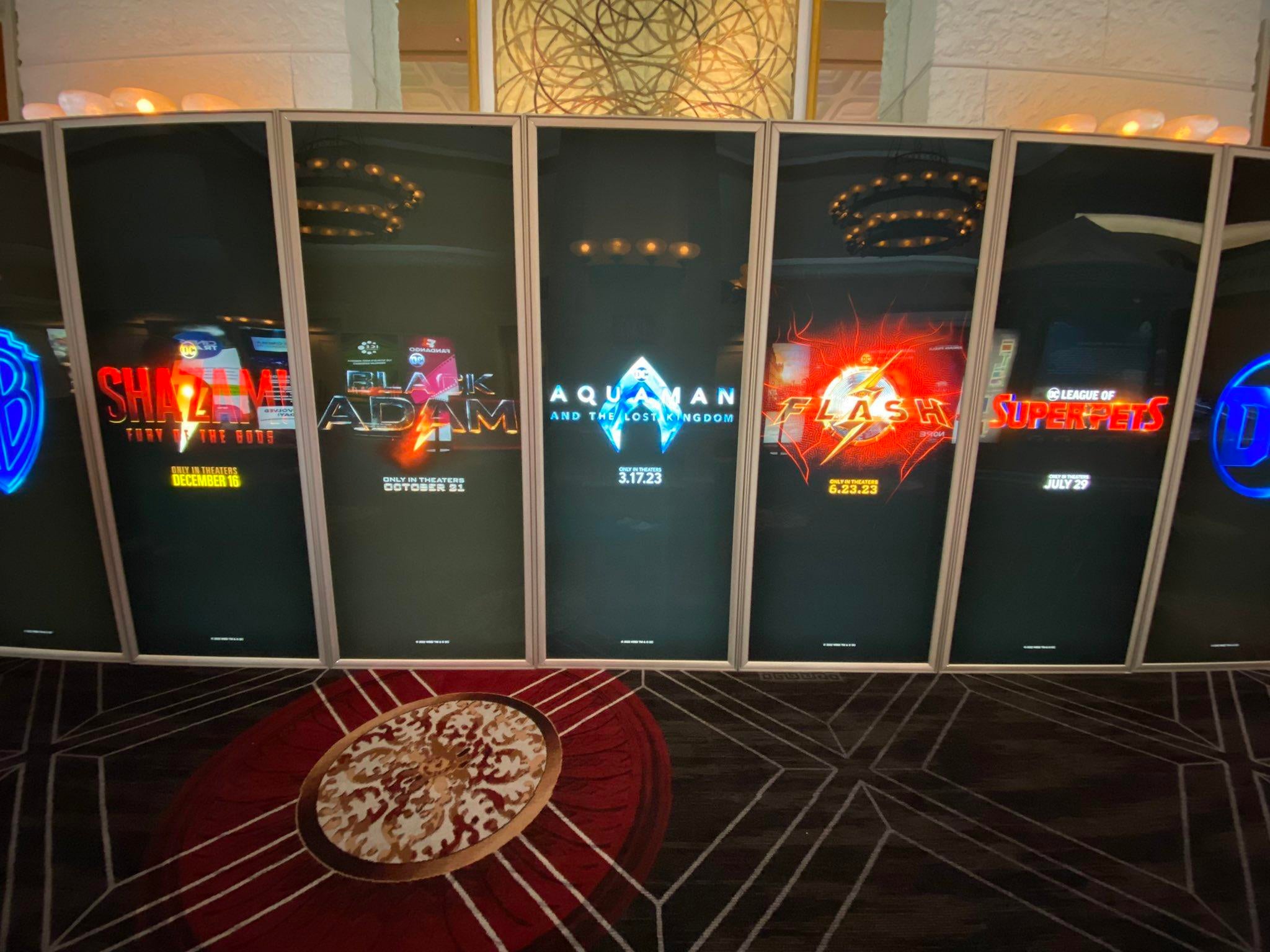 DC Movie Slate on Display at CinemaCon