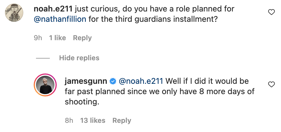James Gunn declared the official release date of Guardians of Galaxy Vol. 3 1 james-gunn-guardians-of-the-galaxy-vol-3-days-left-filming.png