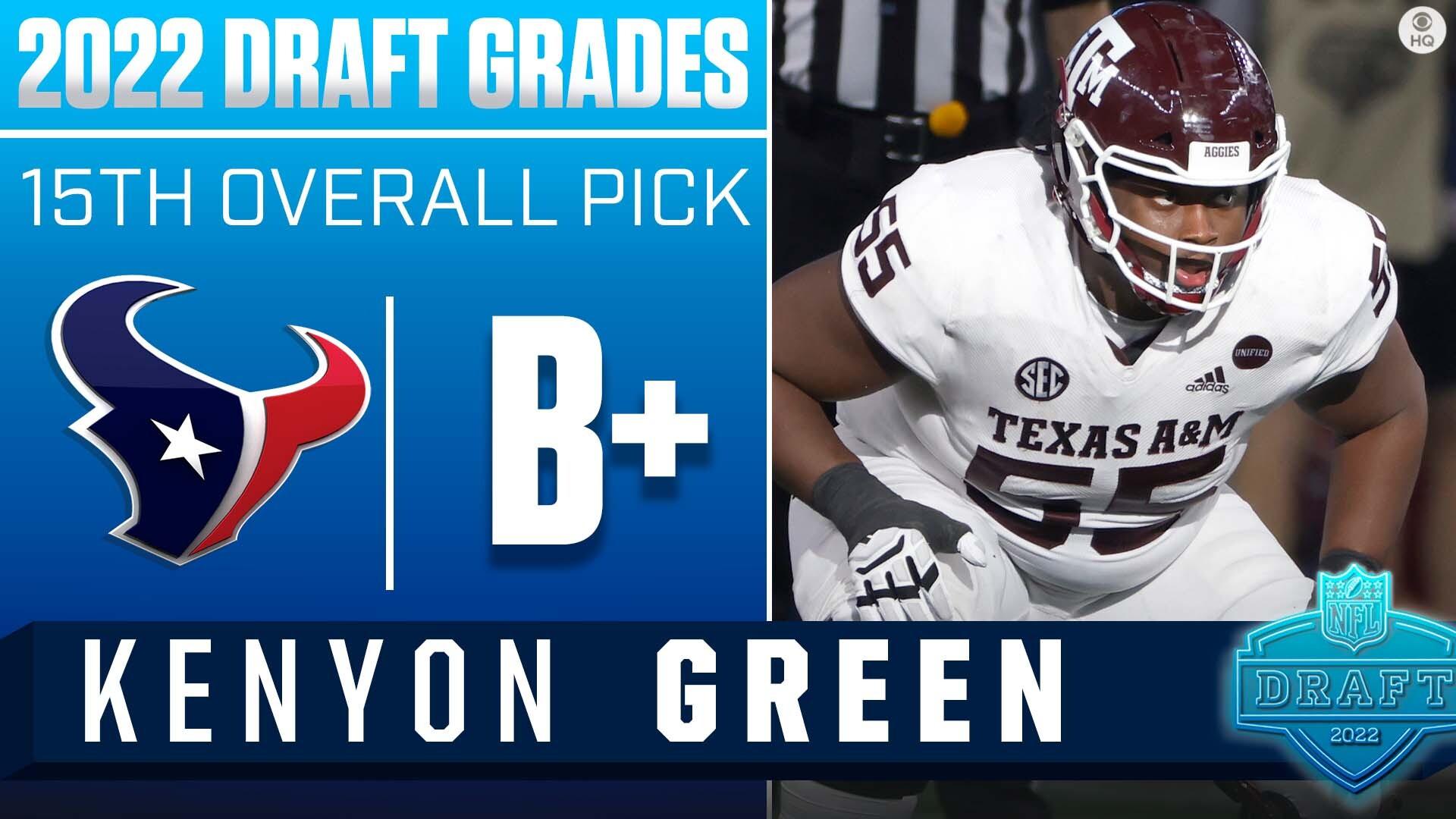 NFL Draft results 2022: Texans pick Kenyon Green with No. 15 pick