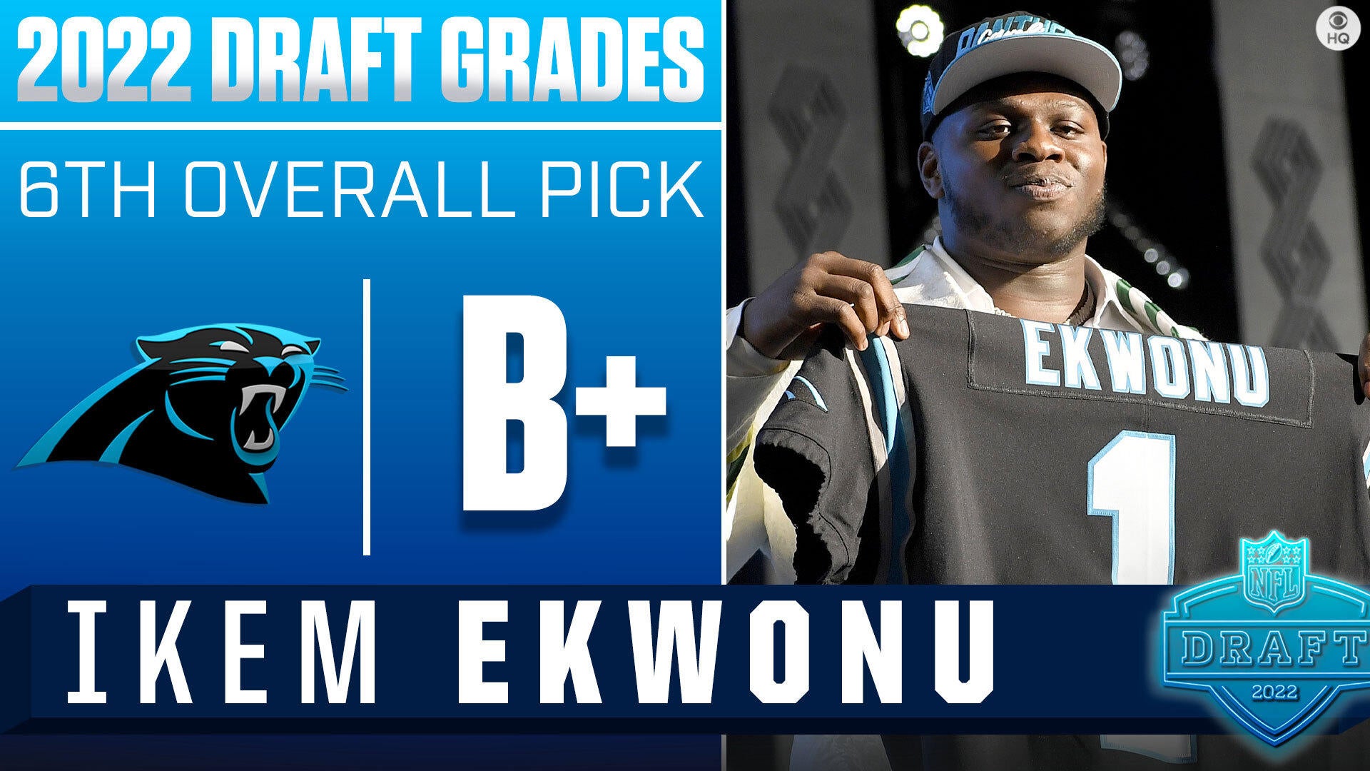 Carolina Panthers select Ikem Ekwonu with sixth pick in NFL draft