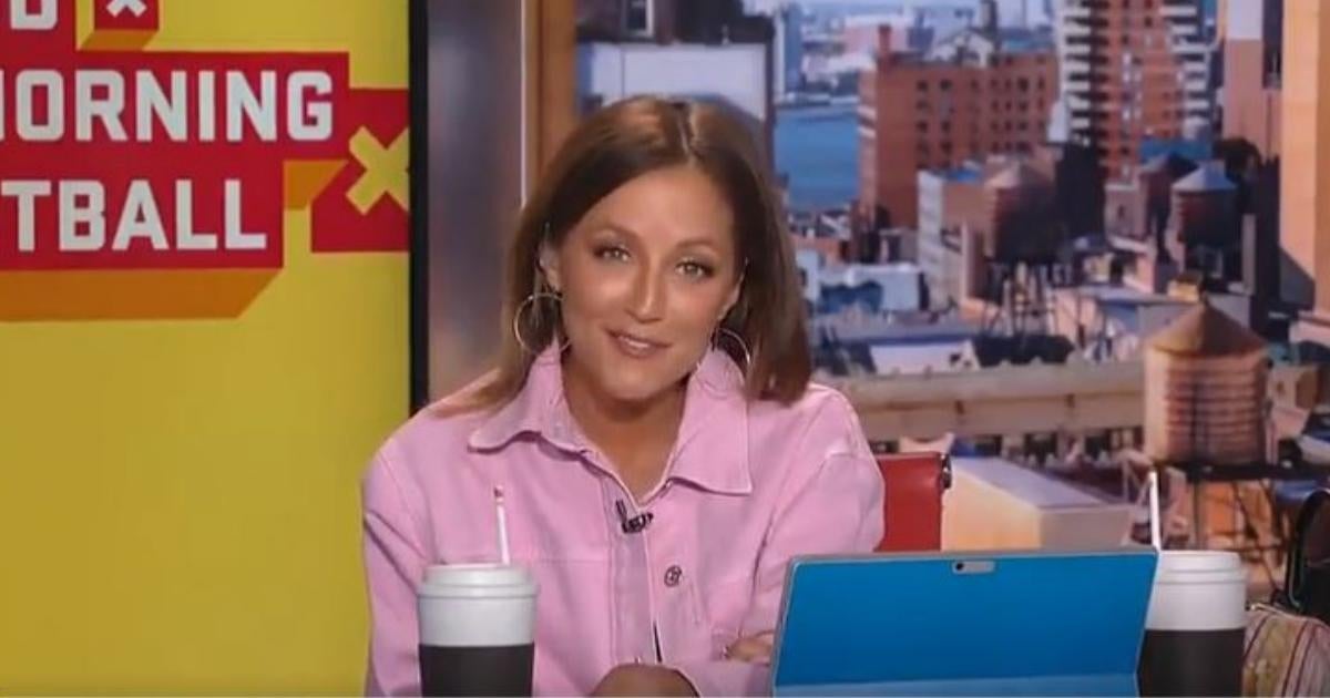 Why did Kay Adams leave her job on Good Morning Football?