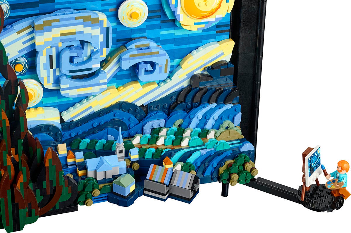 lego van gogh starry night