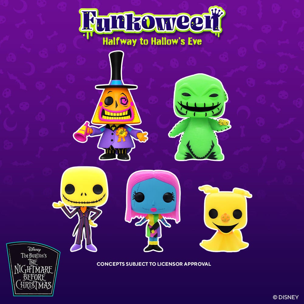 The Nightmare Before Christmas Gets a Massive Blacklight Funko Pop Wave at Funkoween 2022
