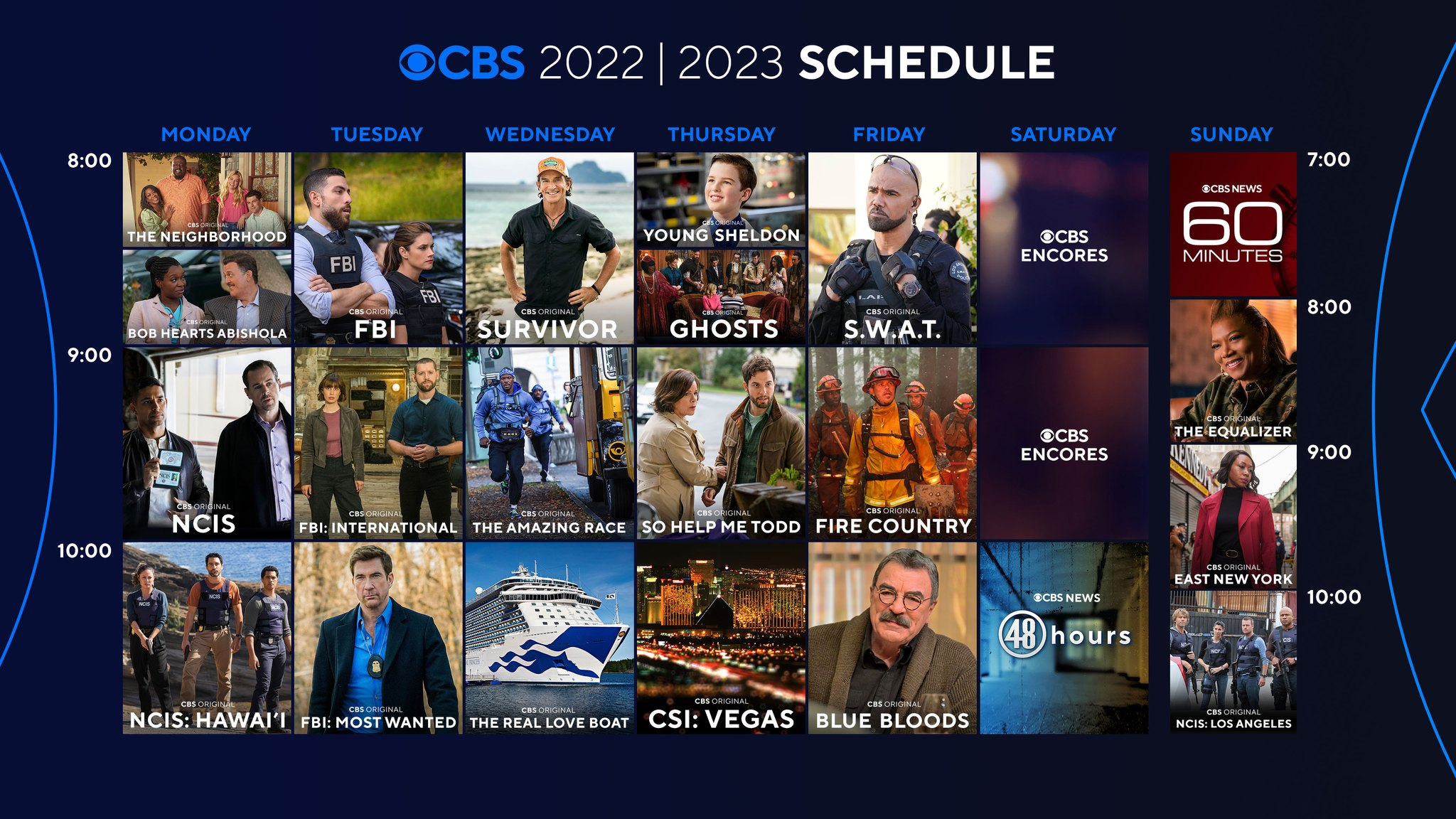 CBS Releases Its Fall Primetime 20222023 Schedule
