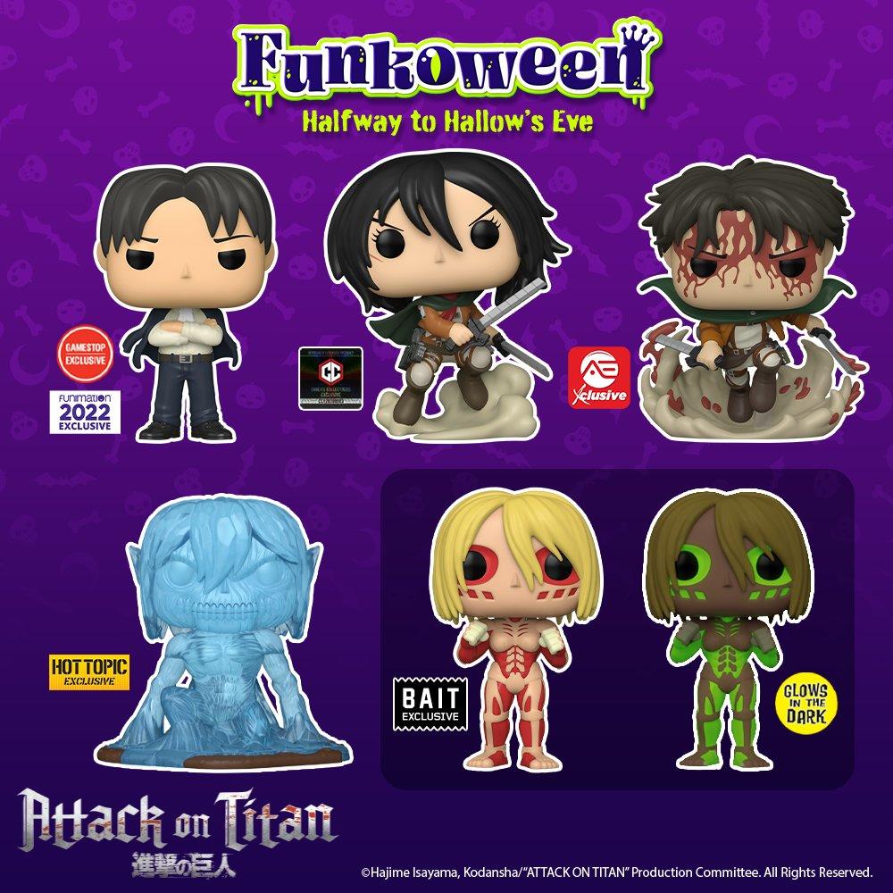 New Attack On Titan Funko Pop PreOrders Launch at Funkoween 2022