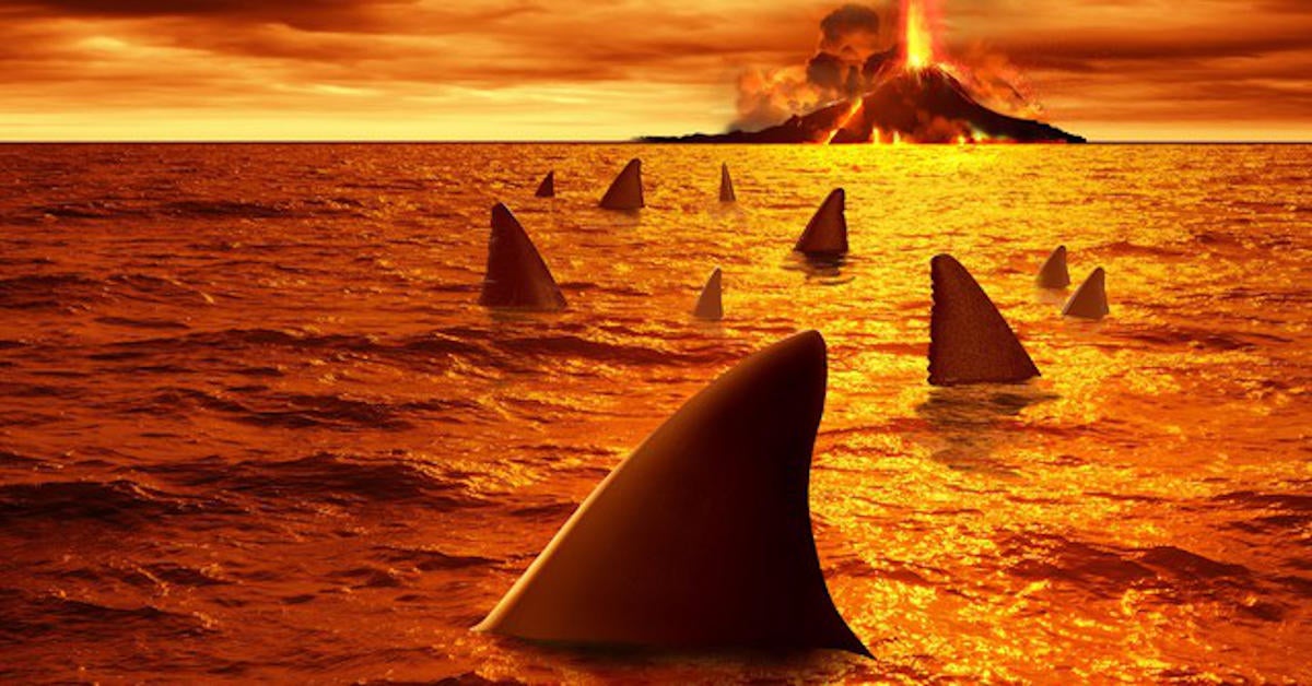 Sharkcano Eruption Revealed in NASA Footage