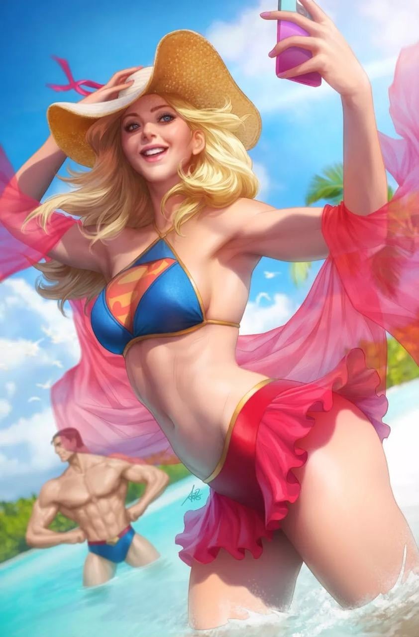 Batman and More DC Superheroes Pose in Swimsuits for New Covers