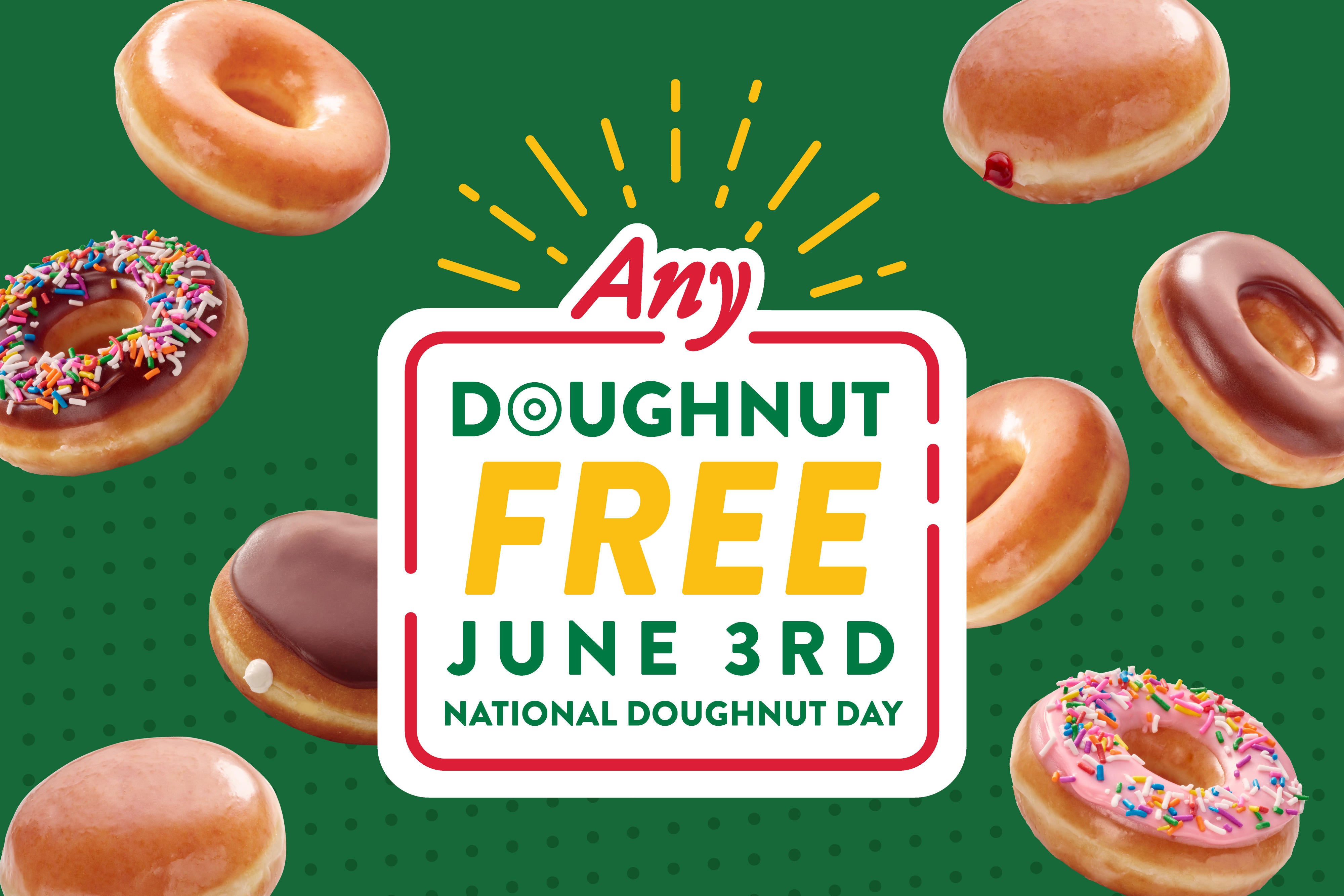 Krispy Kreme Giving Away Free Doughnuts For National Doughnut Day