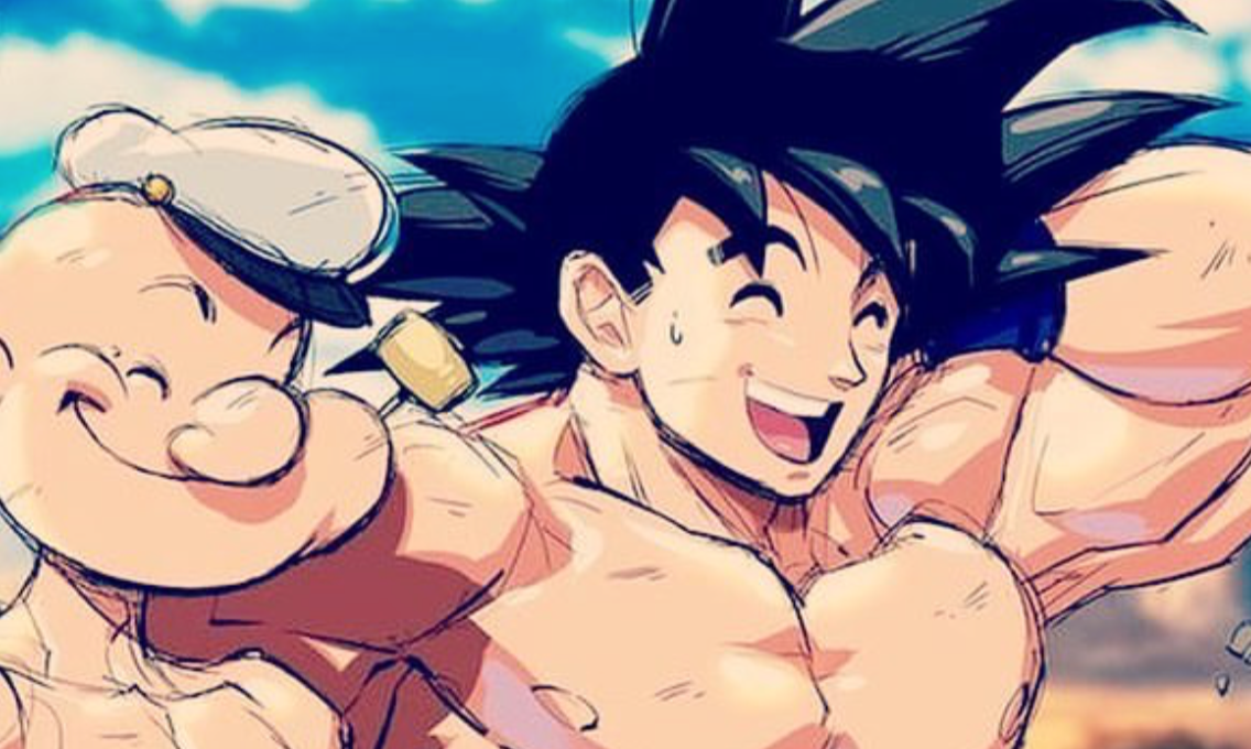 Dragon Ball Introduces Goku to Popeye in This Official Crossover