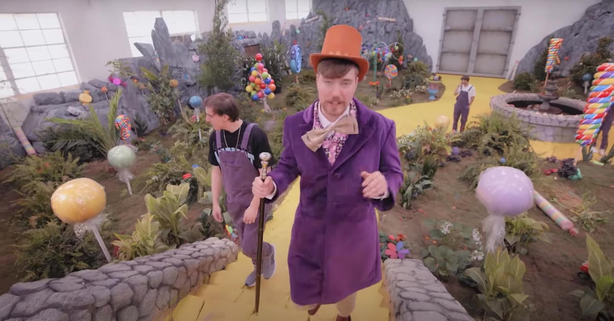 Mr. Beast Built Willy Wonka's Chocolate Factory