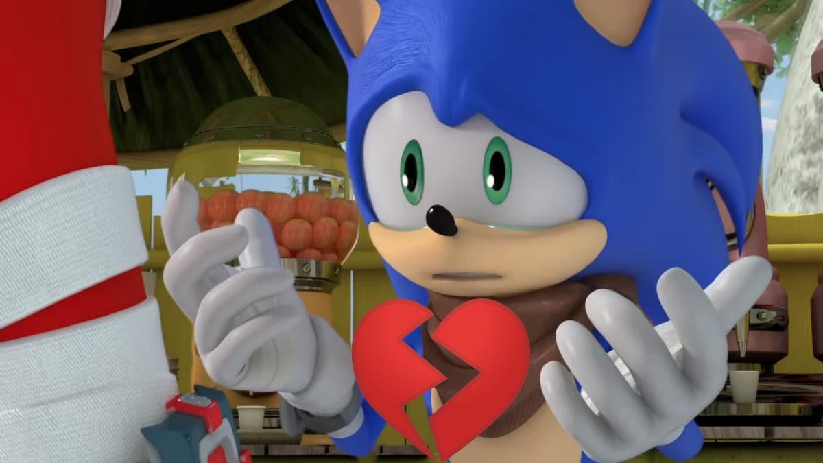 Don't worry, Sonic won't be kissing any more human women