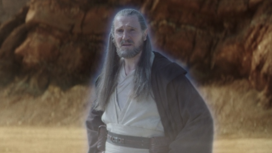 I see that Qui Gon Jinn is able to effortlessy pick Obi-Wan up. Does he ever use that to his advantage or for fun in the future?