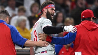 Bryce Harper injury update: Phillies star leaves game vs. Mets