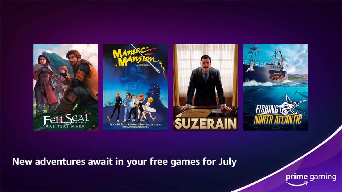 Amazon's Prime Gaming Free Games for July Revealed