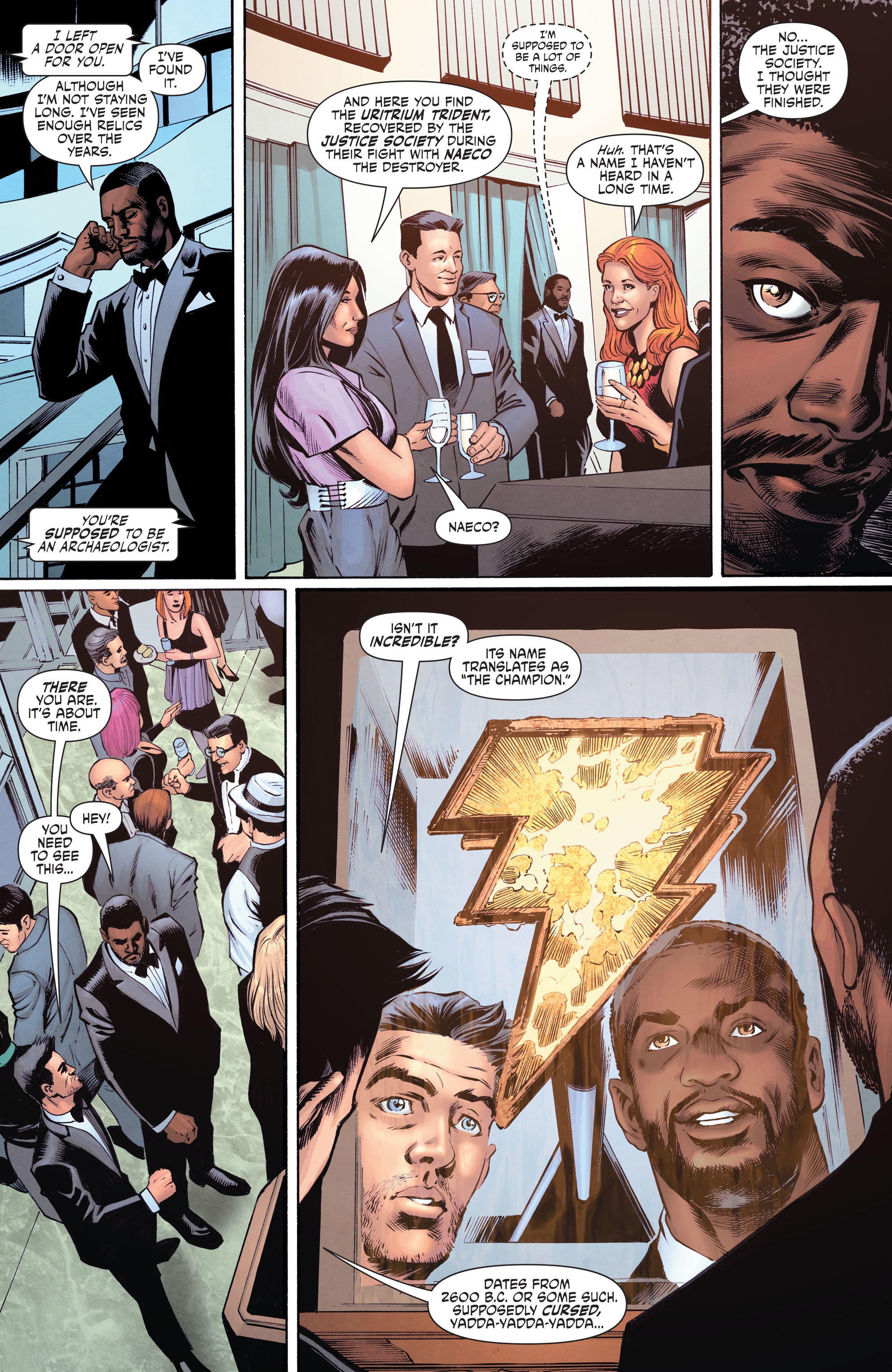 Black Adam Tie-In Comic Preview Reveals New Hawkman and JSA Details