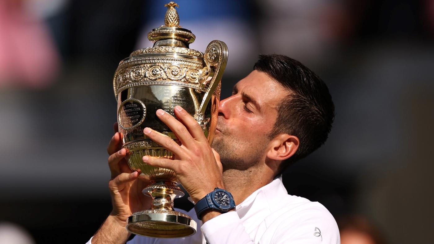 Wimbledon 2022 mens final results Novak Djokovic holds off Nick Kyrgios to win 21st career Grand Slam