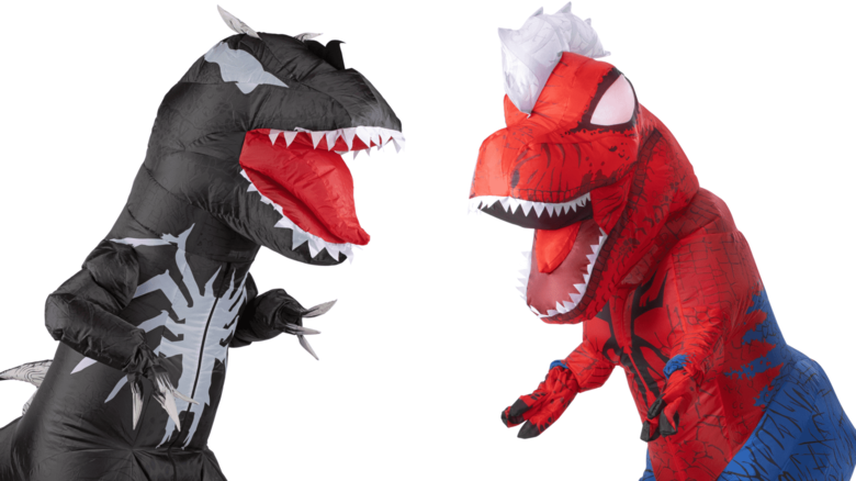 Spider-Man and Venom Dinosaur Costumes are Coming to Comic-Con