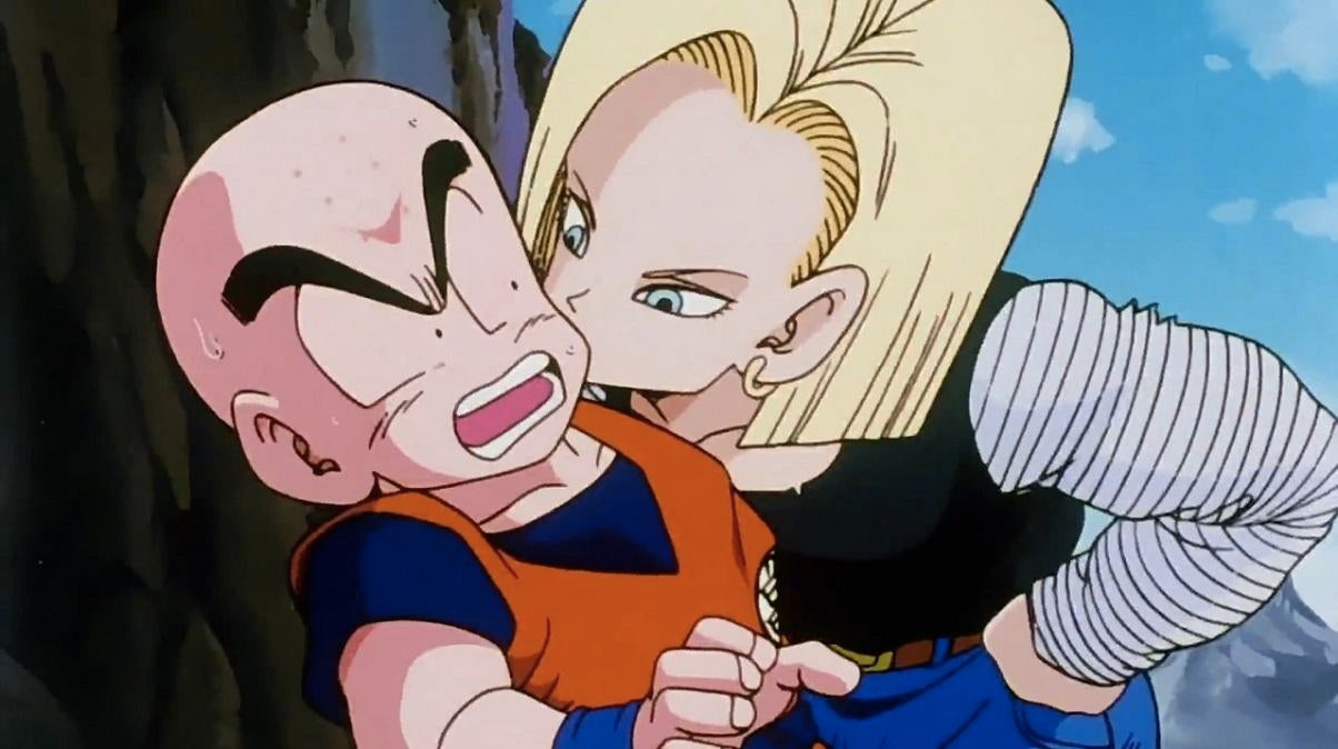naked android 18 and krillin