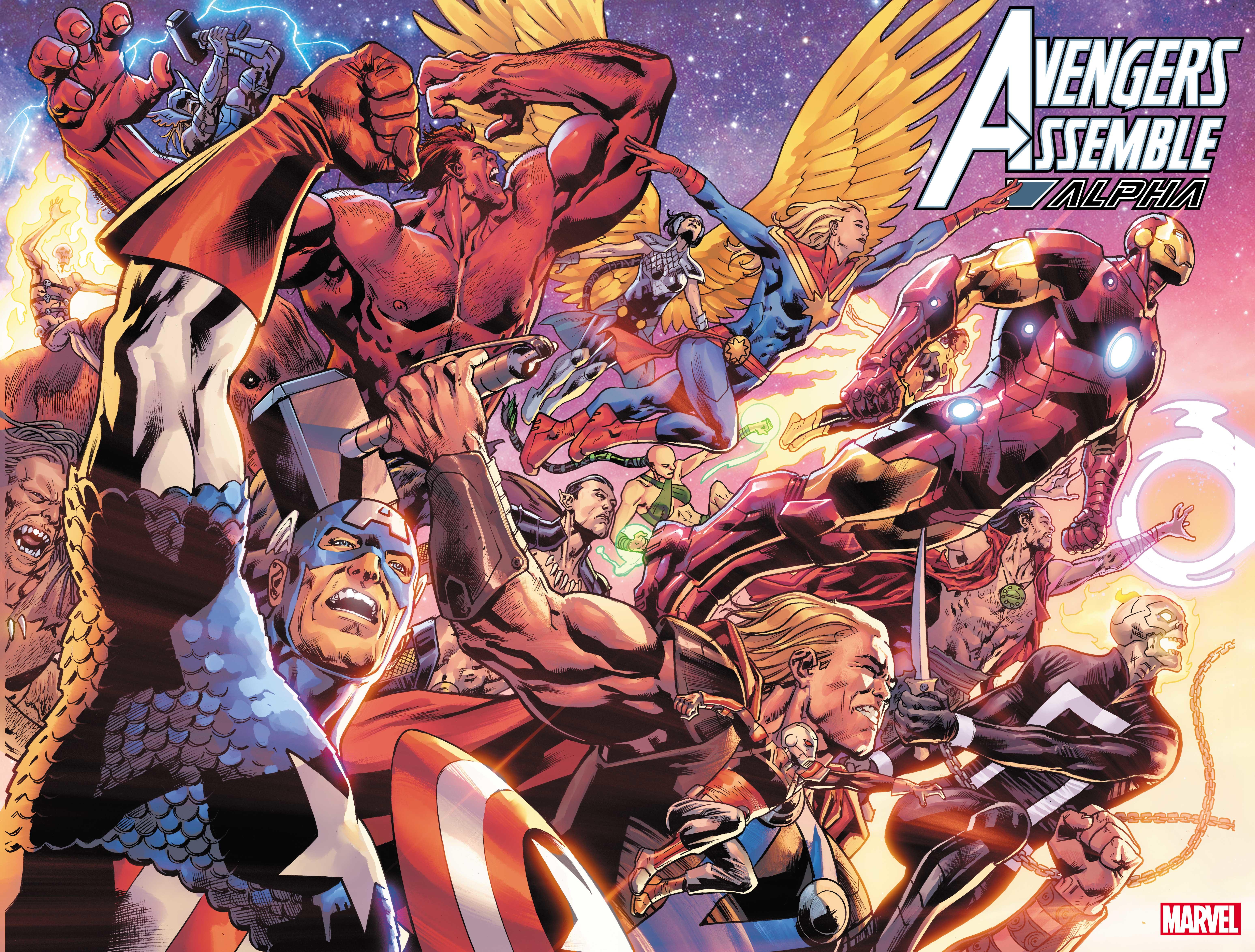 Comic-Con 2022: Jason Aaron's Avengers Sagas Collide in Avengers Assemble Alpha Comic-Con 2022: Jason Aaron's Avengers Sagas Collide in Avengers Assemble Alpha