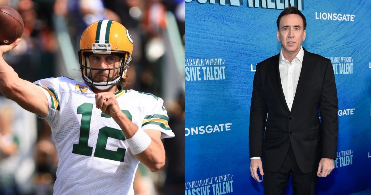 Aaron Rodgers Dresses up as Nicolas Cage for Packers Practice and Social Media Lights Up