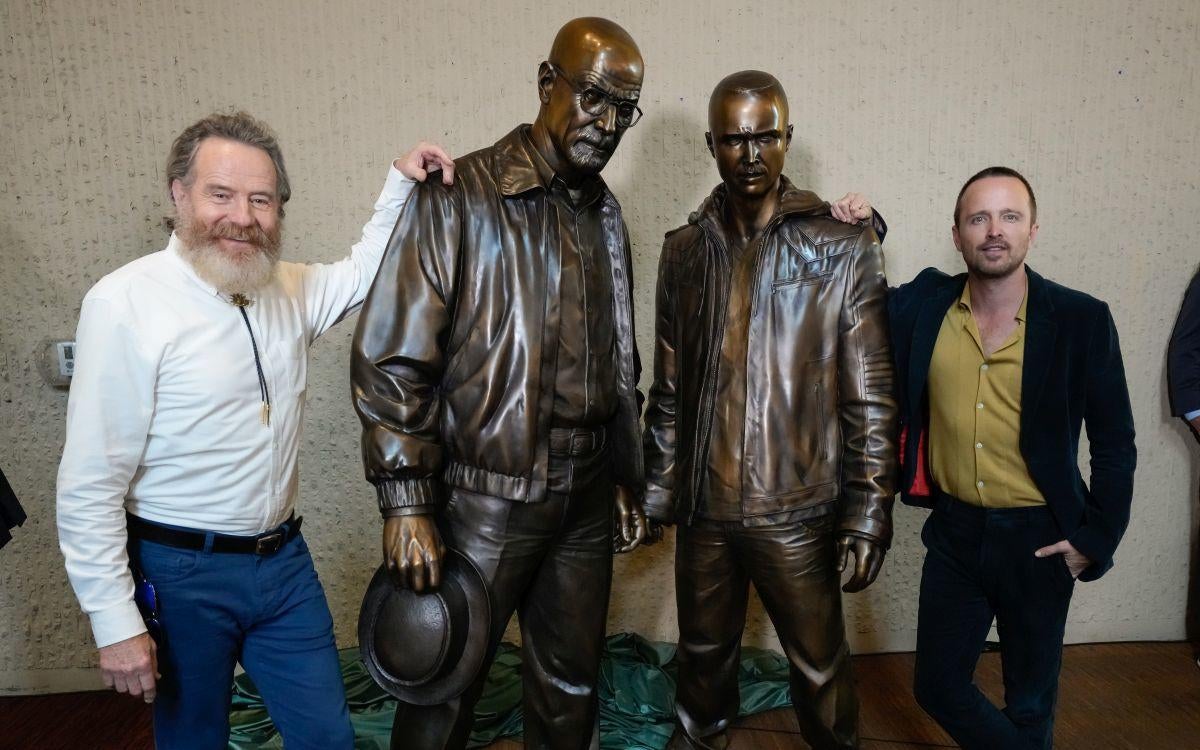 Sony Pictures Television unveils the Breaking Bad statues, Albuquerque, NM Convention Center, July 29, 2022