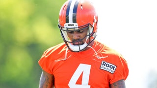 Deshaun Watson speaks before Browns' preseason opener vs. Jaguars