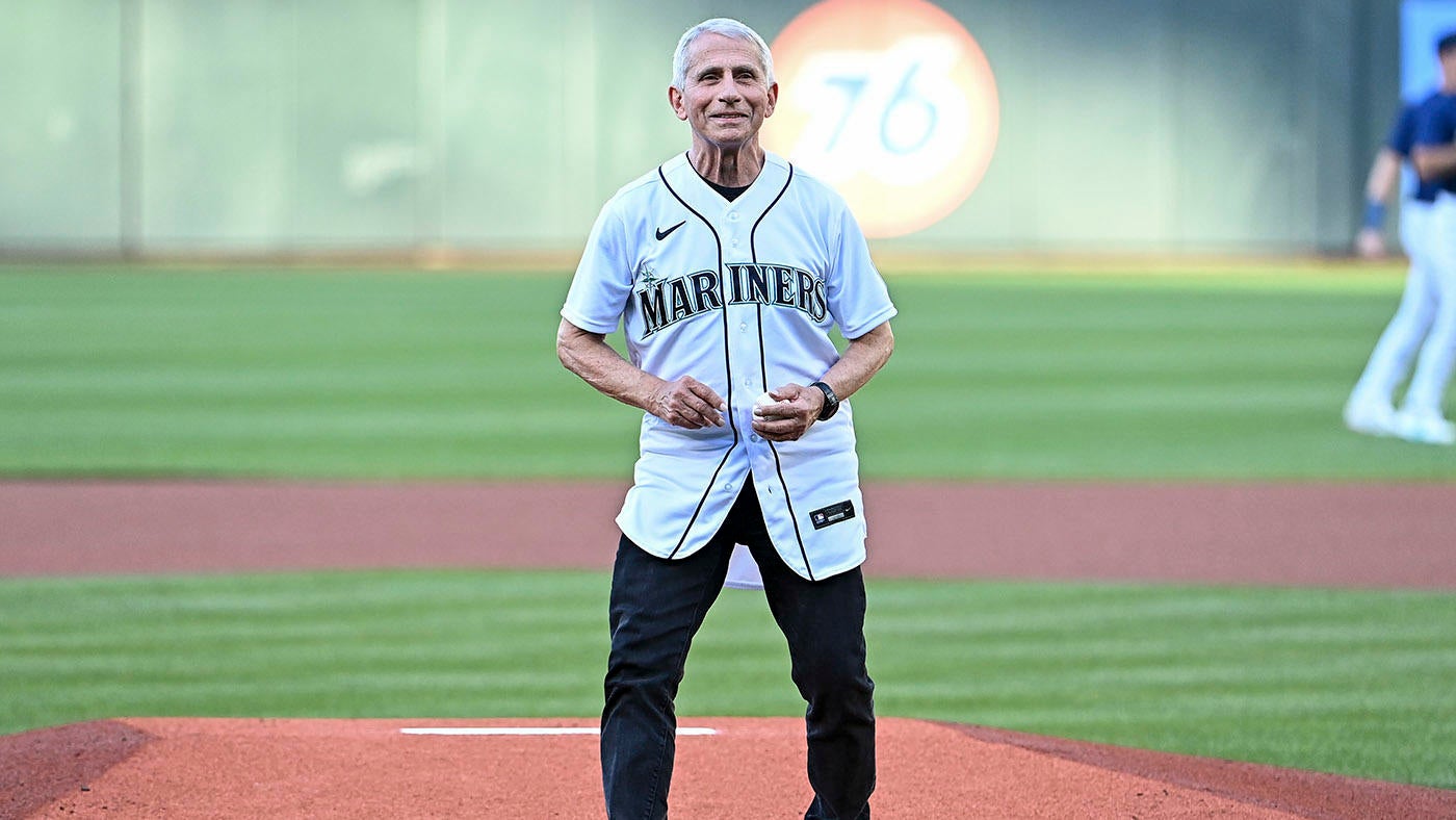 WATCH: Dr. Anthony Fauci redeems himself, throws out first pitch that lands near home plate at Mariners game