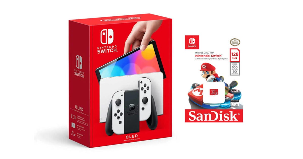 Nintendo Switch OLED Console Bundled With Free 128GB Memory Card